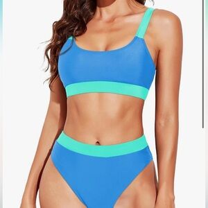 Me Women Two Piece High Waisted Bikini Swimsuits with Bottoms Teen Scoop